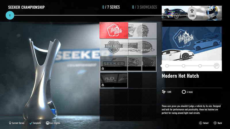 Series Menu